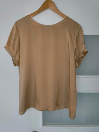 Blusa beige mujer