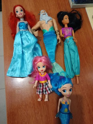 Set de 5 Muñecas Disney