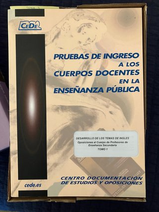 Temario oposiciones inglés SECUNDARIA