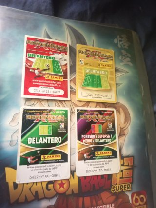 Lote 4 cromos Adrenalyn XL Balón de Oro
