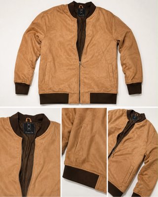 Chaqueta Bomber Beige Executive Club Talla M