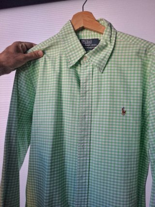 Camisa Polo Ralph Lauren cuadros verde M