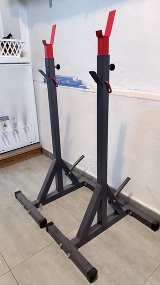 Soporte para Barra de Pesas Ajustable