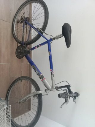 Bicicleta de Montaña Azul y Gris