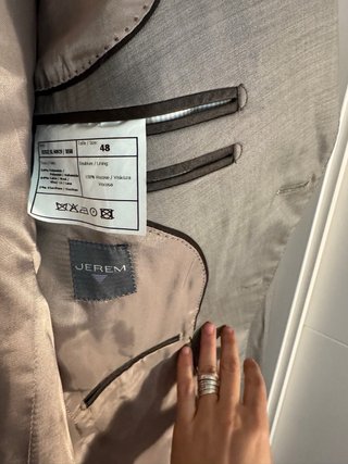 Traje de hombre gris