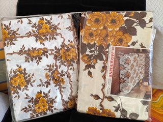 Completo per letto matrimoniale vintage anni '70