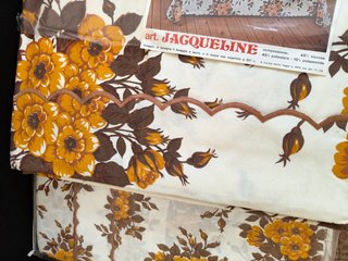 Completo per letto matrimoniale vintage anni '70