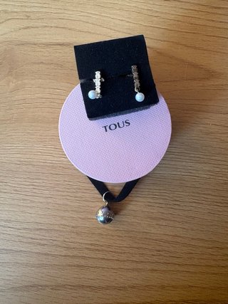 Pendientes Tous Plata y Perla