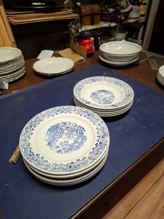 Servizio piatti ceramica Ironstone anni 20/30