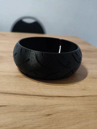 Bol efecto rueda moto negro