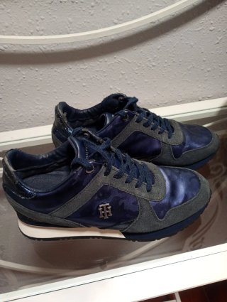 Zapatillas Tommy Hilfiger Azul y Gris