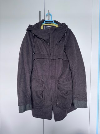 Abrigo Hombre Marrón ZARA Talla S