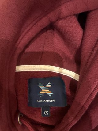 Sudadera Blue Banana Color Vino XS