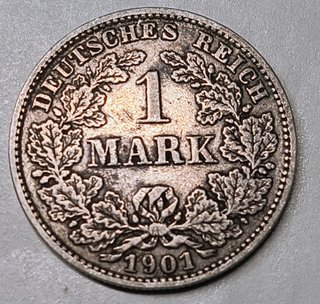 Alemania 1 Marco Plata 1901