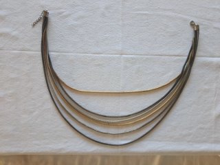 Collana multi filo a cascata 7 fili