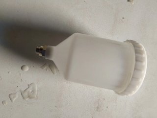 Vaso para Pistola de Pintura,  sin utilizar