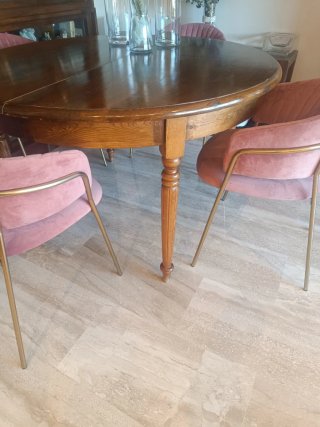 Mesa extensible madera artesanal 8 personas