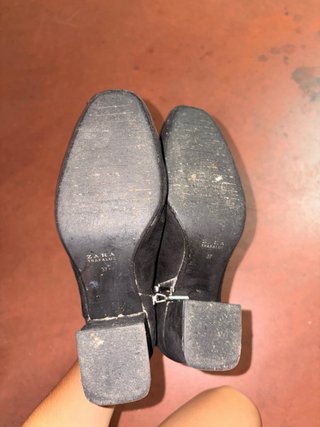 Botines Zara Tacón Ancho Estilo Ankle Boot