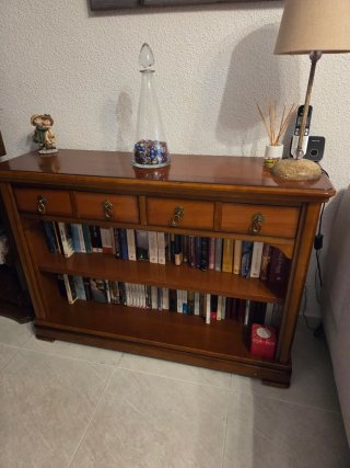 Mueble Librería de madera para salón