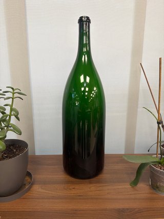 Botella Decorativa Cristal Verde Gigante