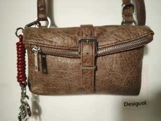 Bolso de hombro Desigual marrón