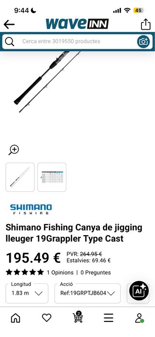Caña de Pesca Shimano Grappler Type Cast