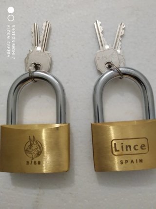 2 Candados Lince 60mm El precio es por cada uno.