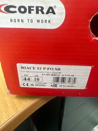 Zapatos de seguridad Cofra Riace S1 P FO SR