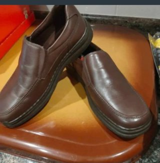 Zapatos de Piel Marrón Talla 40