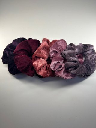 Set 5 Scrunchies Velluto/Ciniglia
