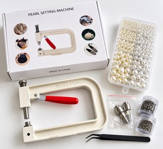 Máquina para colocar perlas y abalorios