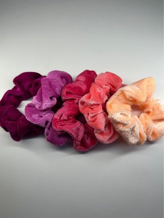 Set 5 Scrunchies Velluto/Ciniglia