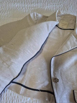 Traje juvenil FUTURA beige/blanco
