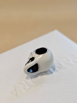 Charm Calavera Pandora Plata
