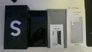 Samsung Galaxy S22 Ultra + pellicole + varie cover