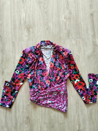 Blusa Zara Estampada Floral Talla S