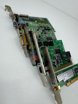 Lote 5 Tarjetas PCI Retro: Sonido, Red, Gráfica
