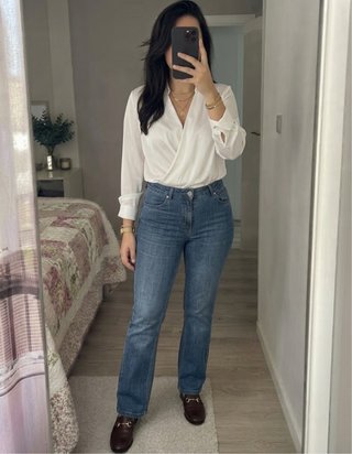 Pantalón vaquero recto AMichi Talla 42