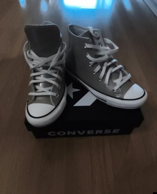 Zapatillas Converse Altas Gris