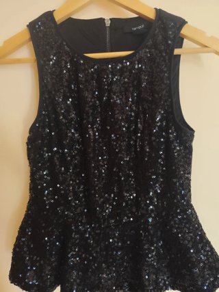 Blusa de lentejuelas mujer