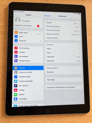 iPad Air 16GB Grigio Siderale