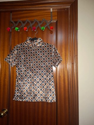 Camiseta de Terciopelo Estampada