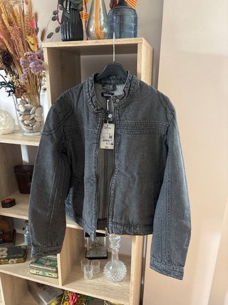 Chaqueta tejana Only negra Talla L