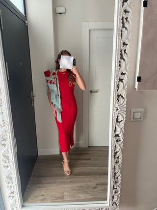 Vestido rojo cóctel
