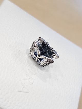 Charm Mariposa Azul Plata