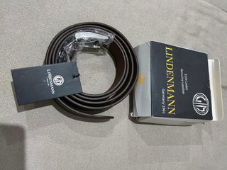 Cinturón Cuero Lindenmann Alemania Marrón 170cm