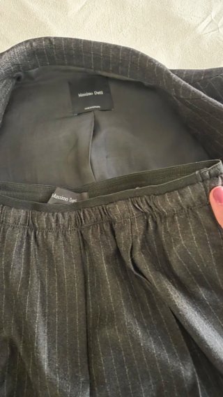 Traje Raya Massimo Dutti Gris