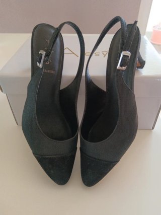 Scarpe slingback Alesya nere Tg 37
