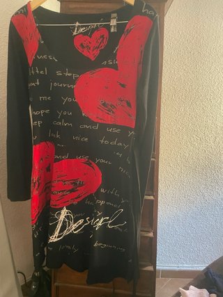 Vestido Desigual Corazones Talla S