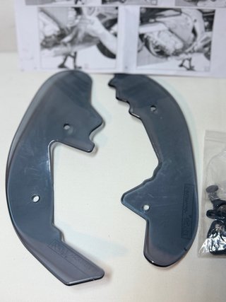 Deflectores de moto ahumados